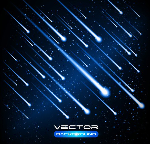 Set of Lightning flash elements background vector 03