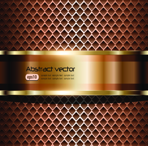 luxurious Metal Vector Backgrounds 03