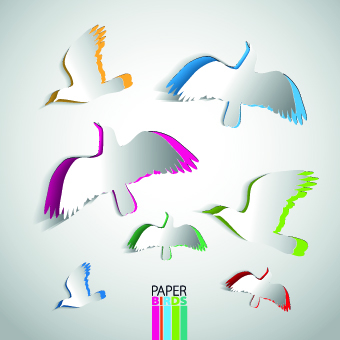 Paper design elements vector 01