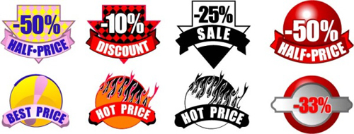 price labels discount 