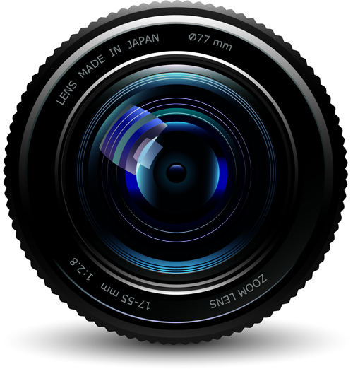 Set of different Photo Camera elements Vector 03