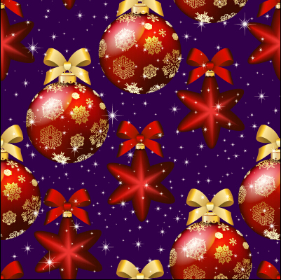 shiny seamless pattern vector pattern ornament Christmas ball christmas 