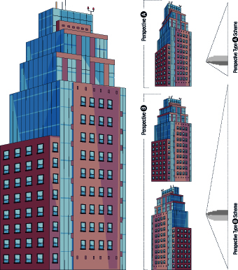 Skyscraper design scheme vector set 01