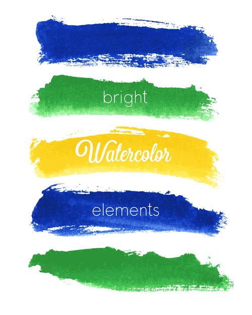 watercolor element Design Elements banner 