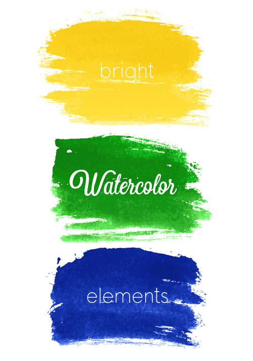 watercolor Design Elements banner 