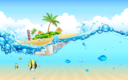 Vector set of world travel design graphics 02