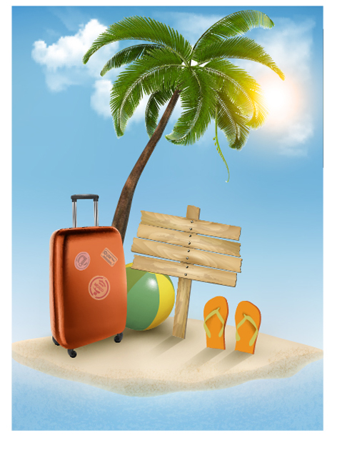 Vector set of world travel design graphics 07