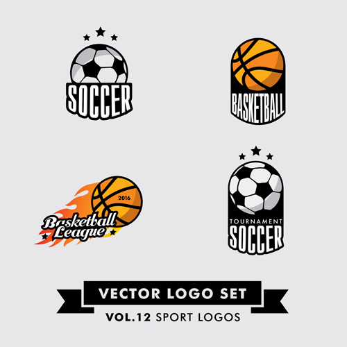 Vector sport logos design set 05 Vector sport logos design set 05