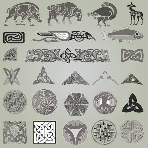 Vintage Calligraphic border frame and ornament vector set 18