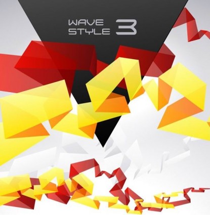 Creative origami design background template vector 01 Creative origami design background template vector 01