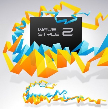 Creative origami design background template vector 02 Creative origami design background template vector 02