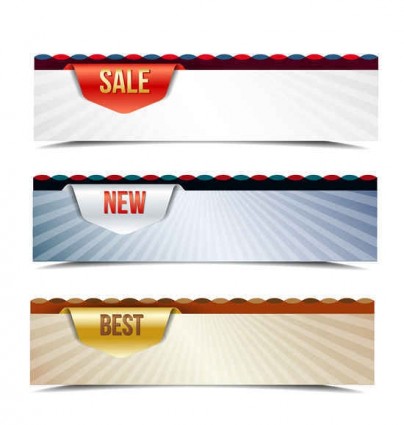Modern sales banners vector Modern sales banners vector