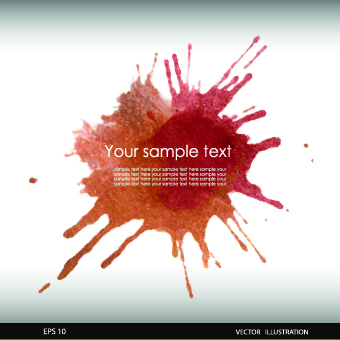 Watercolor splash background vectors 04