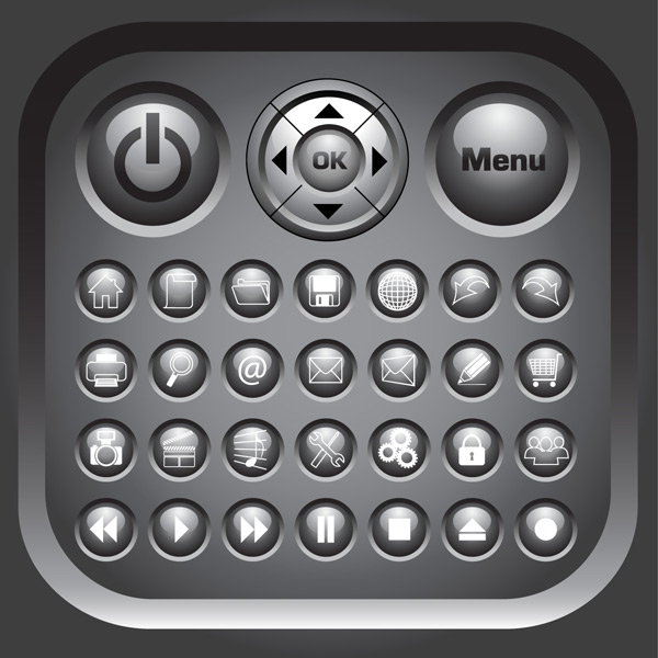 Crystal circular Icon vector