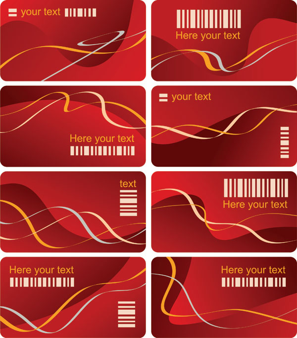 Dynamic line card background vector set