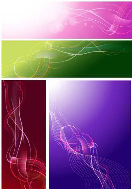 smoke line fashionable dazzling curve Cool abstraction colorful 