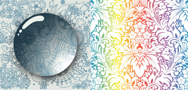 Creative decorative pattern background Vector graphic