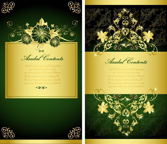 Golden laces format background art vector