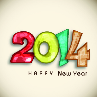 year vector graphic new year new creative 2014 