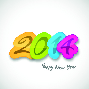 vector graphic new year creative 2014 