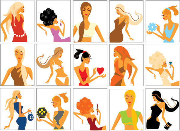 Women of fashion Vector