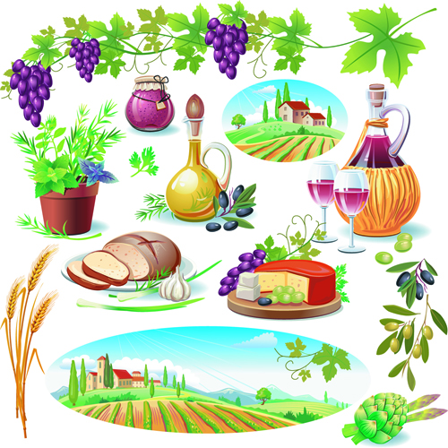Various grapes food 