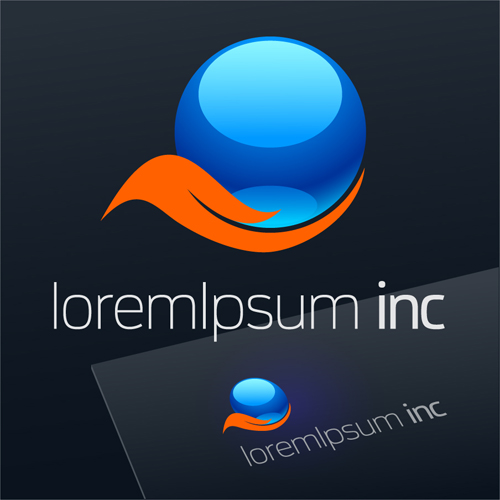 Abstract business logos excellent design vector 03