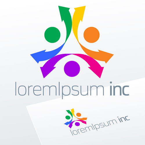 Abstract business logos excellent design vector 05