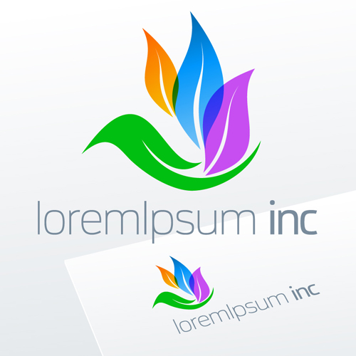 Abstract business logos excellent design vector 06