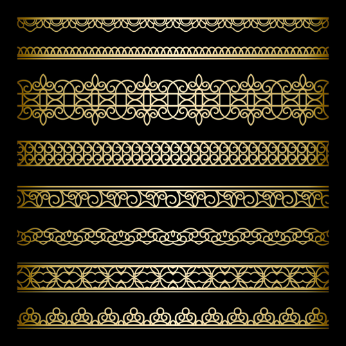 luxury lace border golden borders 