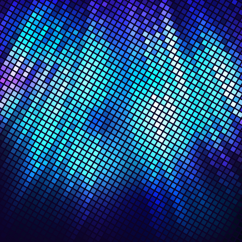 Bright neon light art background vector set 21