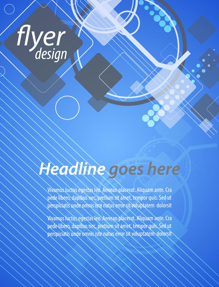 Brochures and flyers blue tech cover 01
