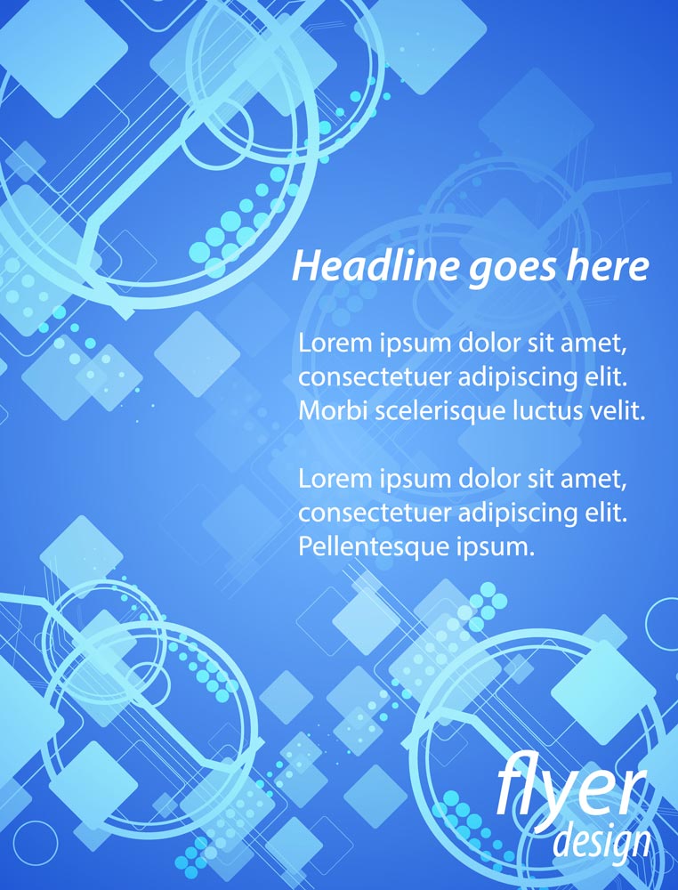 Brochures and flyers blue tech cover 02