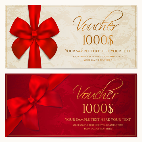 Coupon design elements vector 02