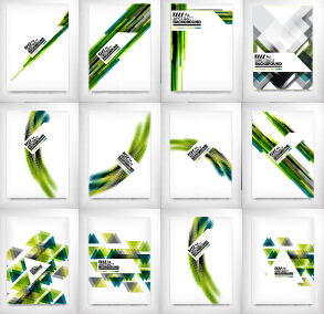 Cover flyer or brochure vector set 05