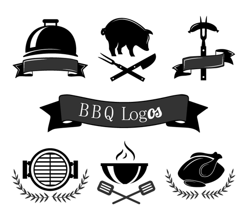 logos creative black bbq 