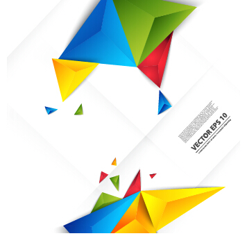 origami design creative colored background 