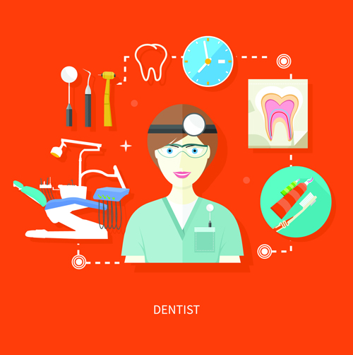 Creative design medical tool vector material 07