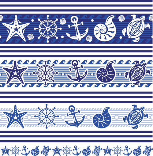 elements vector pattern material 02 Creative marine elements vector pattern material 02
