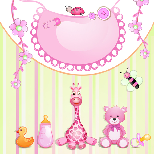 Cute baby cards creative design graphics vector 02