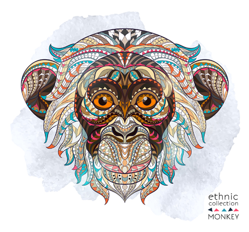 pattern monkey ethnic 