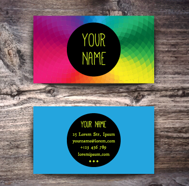 fashion colored business cards business 
