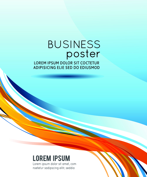Flyer and cover brochure abstract styles vector 02