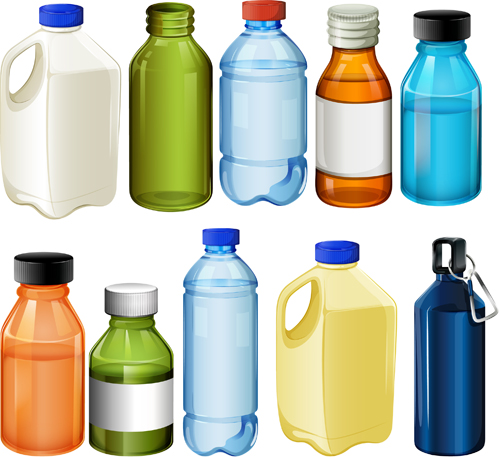 Food packing elements vector graphics 03