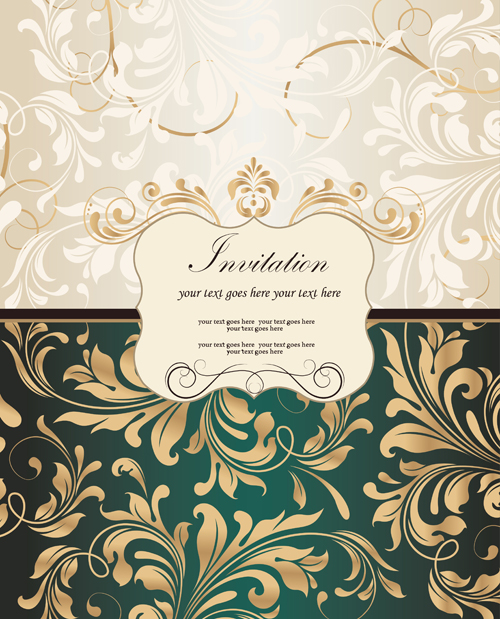 ctor decoration floral background 01 Free vector decoration floral background 01
