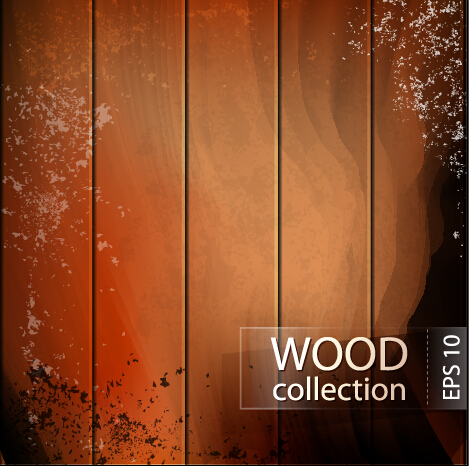 ooden board vector background set 02 Grunge wooden board vector background set 02