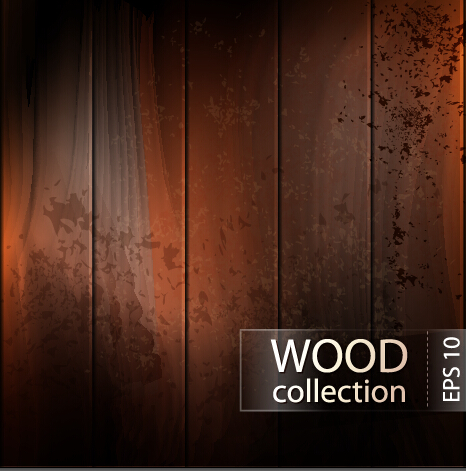ooden board vector background set 03 Grunge wooden board vector background set 03