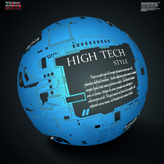 tech high-tech high background vector background 