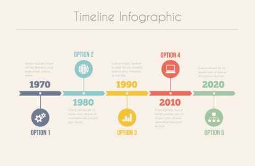 timeline template infographic 