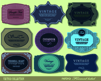 vintage label elements element Design Elements badges 